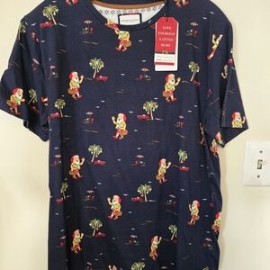 Denim & Flower Navy Graphic Tee